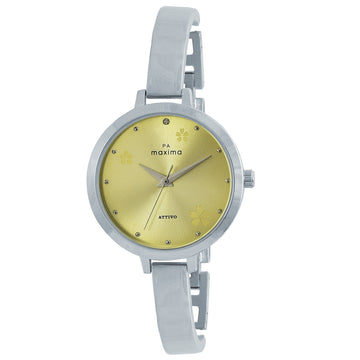 Maxima ATTIVO Women Gold Dial Analogue Watch - 60530BMLI